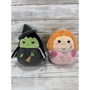 Squishmallows 2024 Wicked Glinda and Elphaba 8" Set NWT Wizard of Oz 85th